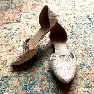 Restricted Cream Patterned Flats!